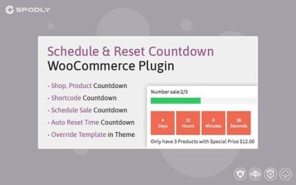 Schedule, Reset Countdown Plugin WooCommerce WooCP