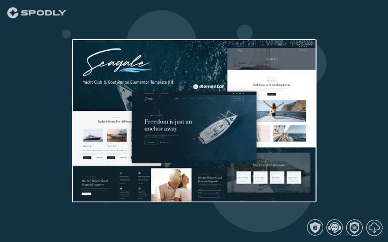 Seagale – Yacht Club & Boat Rental Elementor Template Kit Seagale – Yacht Club & Boat Rental Elementor Template Kit