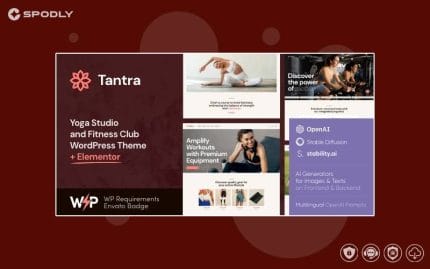 Tantra A Yoga Studio and Fitness Club WordPress Theme