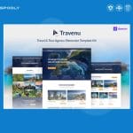 Travenu – Travel & Tour Agency Elementor Template Kit