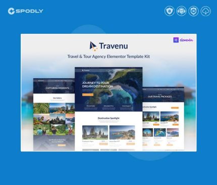 Travenu – Travel & Tour Agency Elementor Template Kit