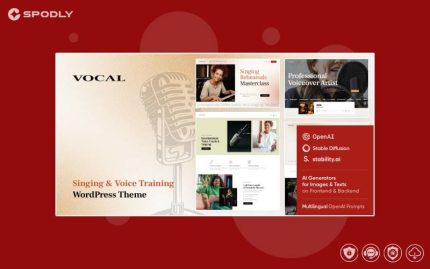 Vocal - Singing & Voice Artist WordPress Theme