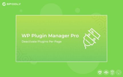 WP Plugin Manager Pro - Deactivate plugins per page