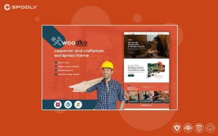Woodko – Carpenter and Craftsman WordPress theme
