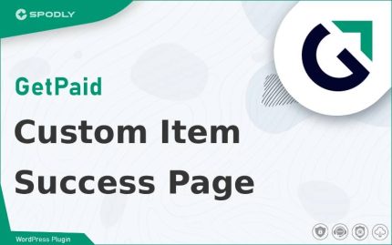 GetPaid - Custom Item Success Page