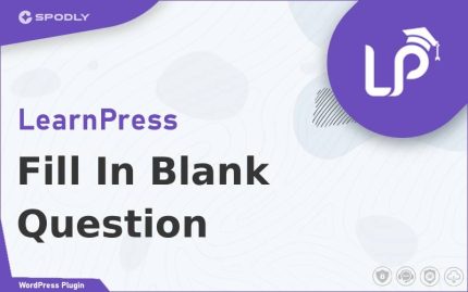 LearnPress - Fill In Blank Question
