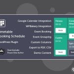 Timetable Responsive Schedule For WordPress plugin