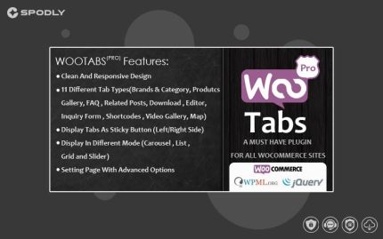 WooCommerce - Product Tab Pro: Extra Tabs for Product Page Wordpress plugin