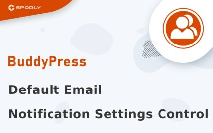 Wordpress Plugin BuddyPress - Default Email Notification Settings Control