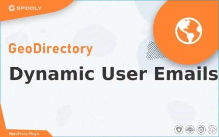 Wordpress Plugin GeoDirectory - Dynamic User Emails