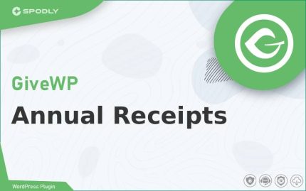 Wordpress Plugin GiveWP - Annual Receipts