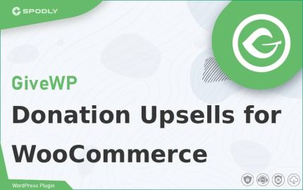 Wordpress Plugin GiveWP - Donation Upsells for WooCommerce