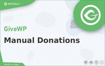 Wordpress Plugin GiveWP - Manual Donations