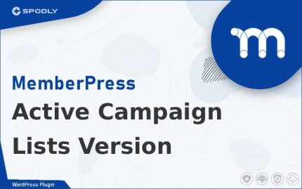 Wordpress Plugin MemberPress - Active Campaign - Lists Version