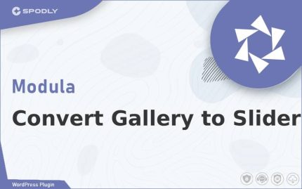Wordpress Plugin Modula - Convert Gallery to Slider