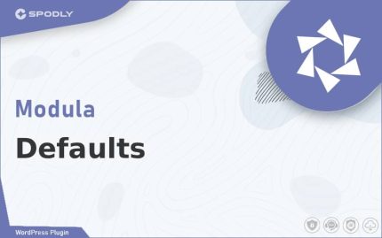 Wordpress Plugin Modula - Defaults