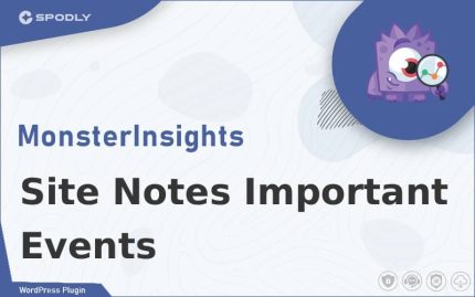 Wordpress Plugin MonsterInsights - Site Notes Important Events