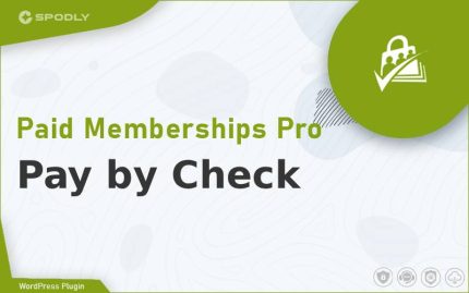 Paid Memberships Pro - Pay by Check