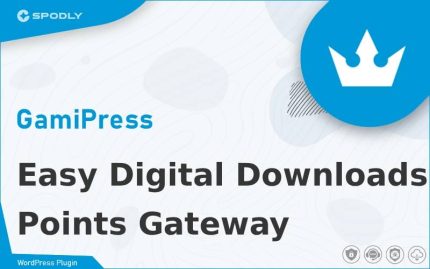 Wordpress PluginGamiPress - Easy Digital Downloads Points Gateway