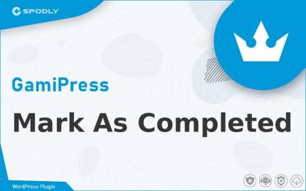 Wordpress Plugin GamiPress - Mark As Completed
