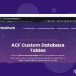 Advanced Custom Fields: Custom Database Tables