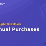 Easy Digital Downloads - Manual Purchases