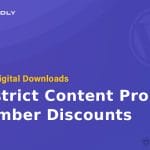 Easy Digital Downloads - Restrict Content Pro Member Discounts