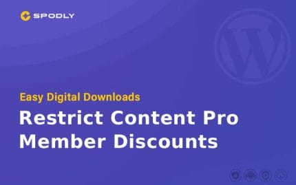 Easy Digital Downloads - Restrict Content Pro Member Discounts