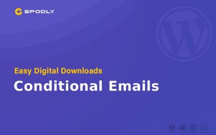 Wordpress Plugin Easy Digital Downloads - Conditional Emails