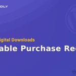 Wordpress Plugin Easy Digital Downloads - Disable Purchase Receipt