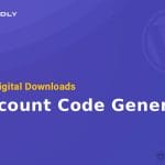 Wordpress Plugin Easy Digital Downloads - Discount Code Generator