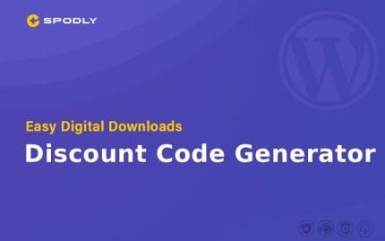 Wordpress Plugin Easy Digital Downloads - Discount Code Generator
