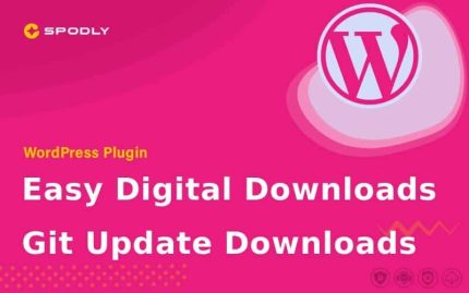 Wordpress Plugin Easy Digital Downloads - Git Update Downloads