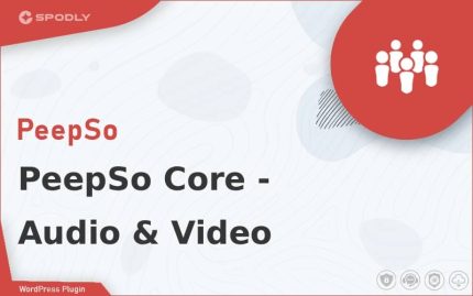 Wordpress Plugin PeepSo Core - Audio & Video