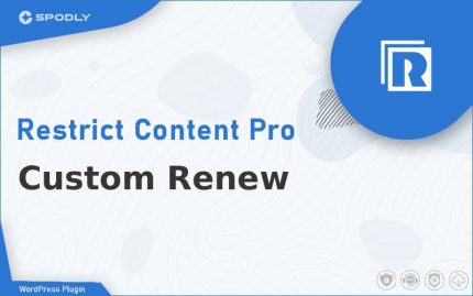 Restrict Content Pro - Custom Renew