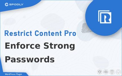 Restrict Content Pro - Enforce Strong Passwords