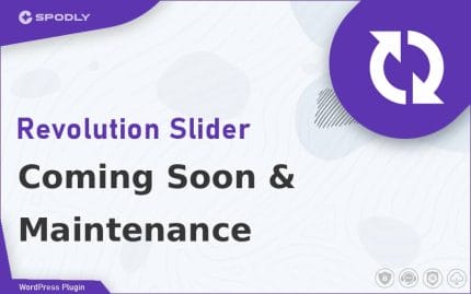 Slider Revolution - Coming Soon & Maintenance
