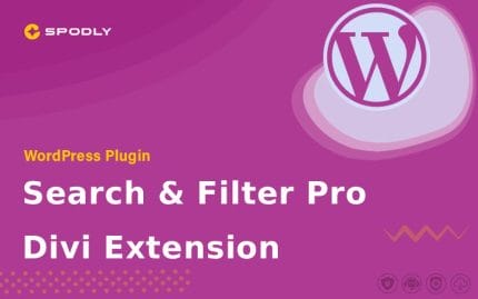 Wordpress Plugin Search & Filter Pro - Divi Extension