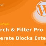Wordpress Plugin Search & Filter Pro - Generate Blocks Extension