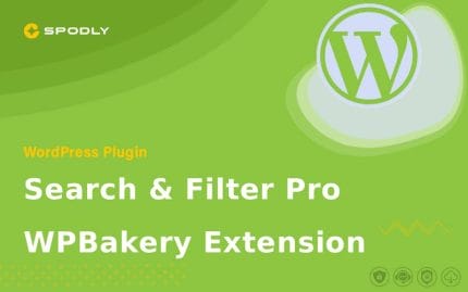 Wordpress Plugin Search & Filter Pro - WPBakery Extension