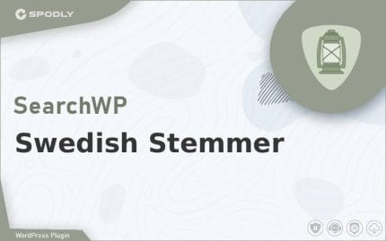 Wordpress Plugin SearchWP - Swedish Stemmer