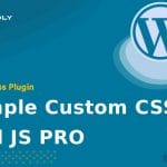 Simple Custom CSS and JS PRO