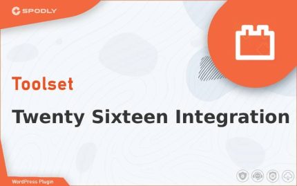 Wordpress Plugin Toolset - Twenty Sixteen Integration