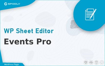 Wordpress Plugin WP Sheet Editor - Events Pro