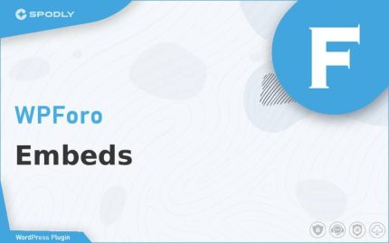 Wordpress Plugin WPForo - Embeds