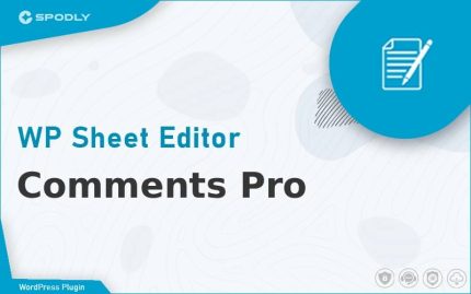 Wordpress PluginWP Sheet Editor - Comments Pro