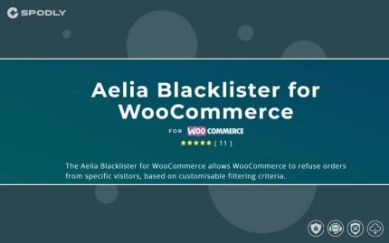 Wordpress plugin Aelia Blacklister for WooCommerce