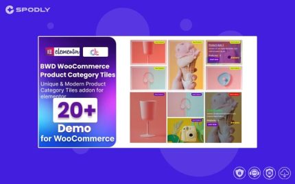 Wordpress plugin WooCommerce Product Category Tiles Addon For Elementor