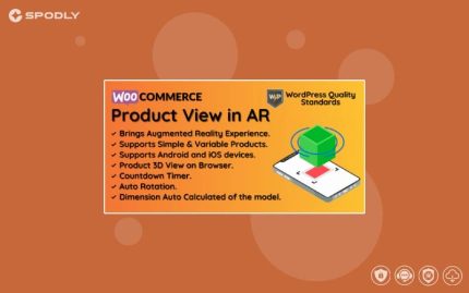 Wordpress plugin WooCommerce Product View in AR (Augmented Reality) | 3D Product View