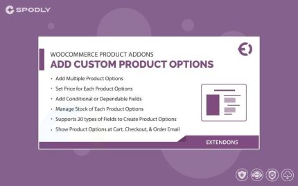 product add ons woocommerce​